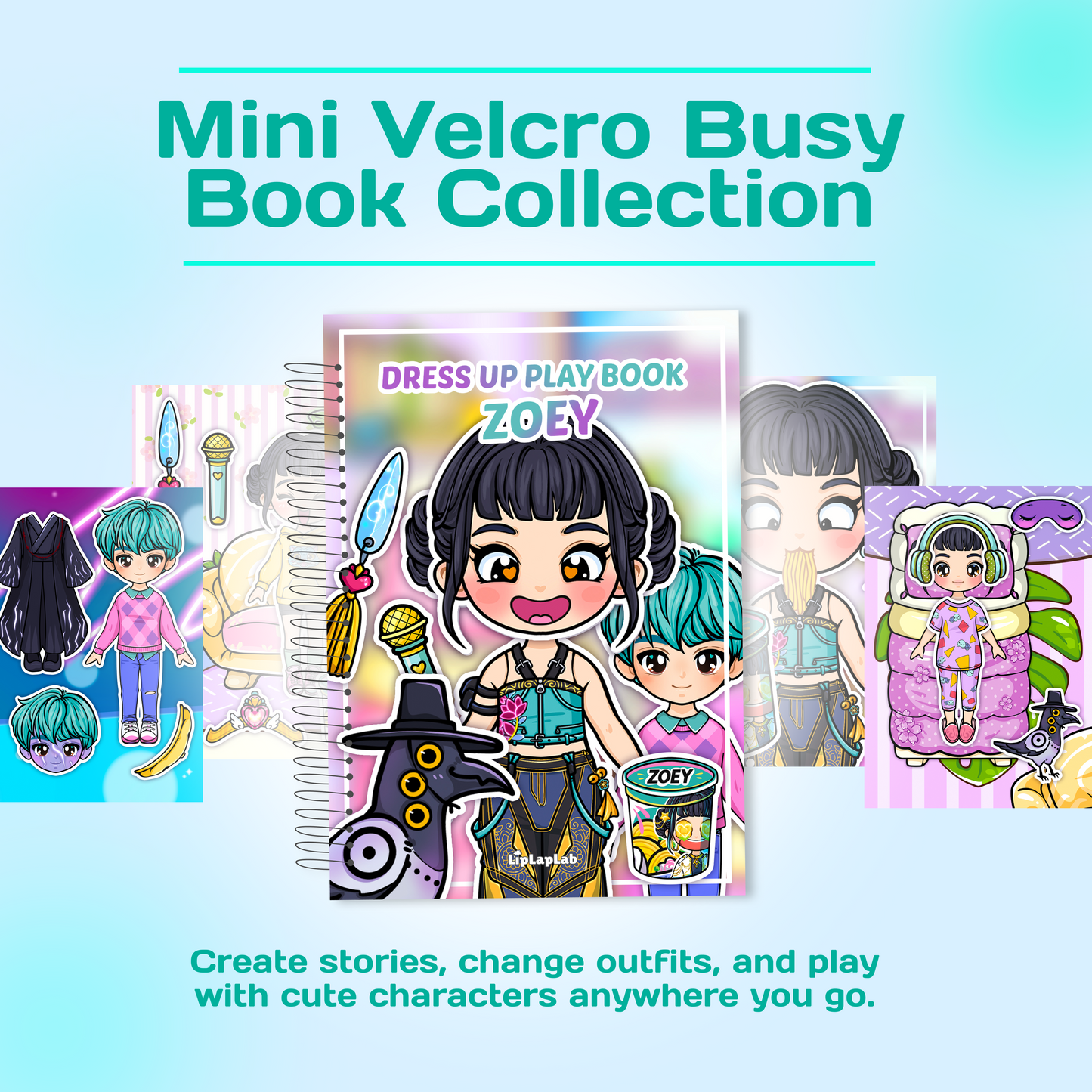 Mini Busy Book Gift Box for Girls & Boys | Kawaii Dress Up Play Set