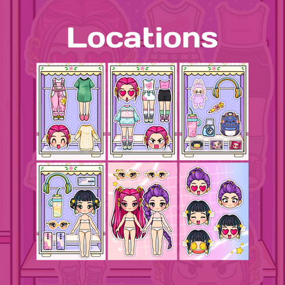 Hunter Girls Mini Busy Book for Kids – Interactive Dress Up Toy