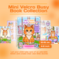 Mini Orange Cat Busy Book for Kids | Interactive Pet Care Activity Toy