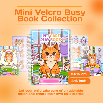 Pet Care Gift Box – Puppy & Ginger Cat Interactive Mini Books