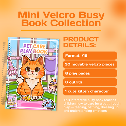 Pet Care Gift Box – Puppy & Ginger Cat Interactive Mini Books