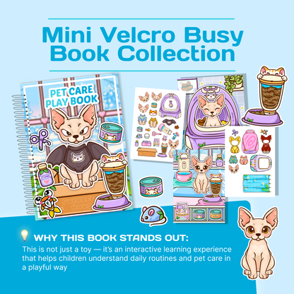 Pink Pet Care Gift Box – Puppy & Kitten Interactive Mini Books