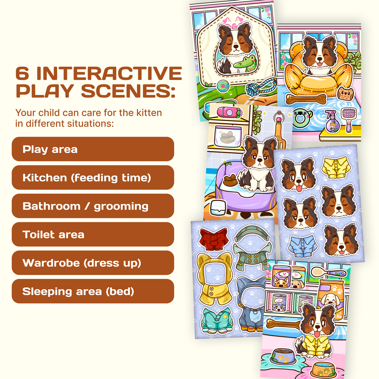 Pet Care Gift Box – Puppy & Ginger Cat Interactive Mini Books