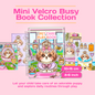 Mini Velcro Busy Book for Kids | Puppy Pet Care Dress Up Book