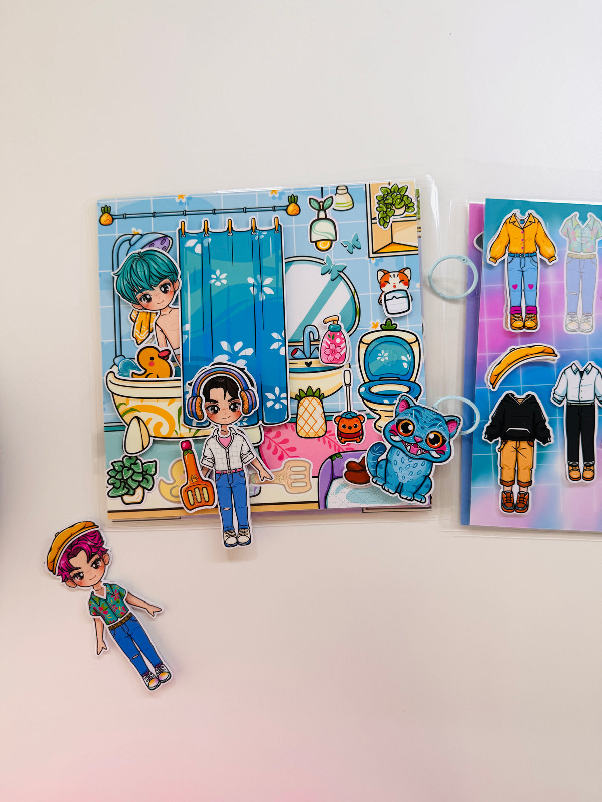 K-Pop Boys DIY Busy Book Kit | Create Your Own Interactive Doll House