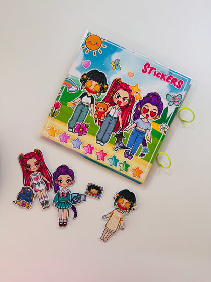K-Pop Girls DIY Busy Book Kit | Create Your Own Doll House Play Book