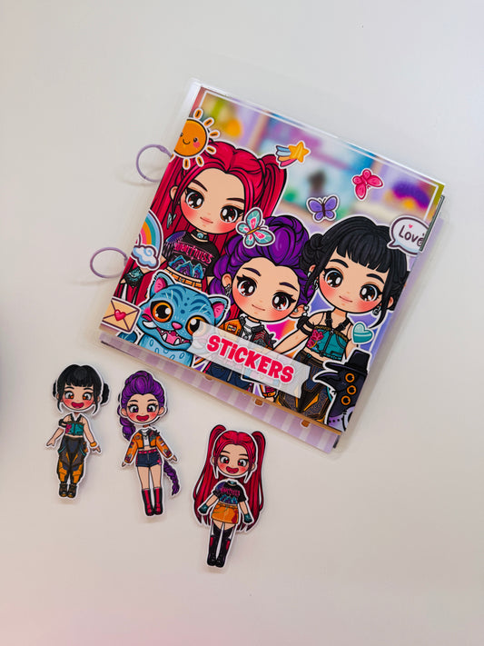 K-Pop Girls DIY Busy Book Kit | Create Your Own Interactive Doll House