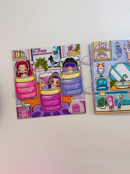 K-Pop Girls DIY Busy Book Kit | Create Your Own Interactive Doll House
