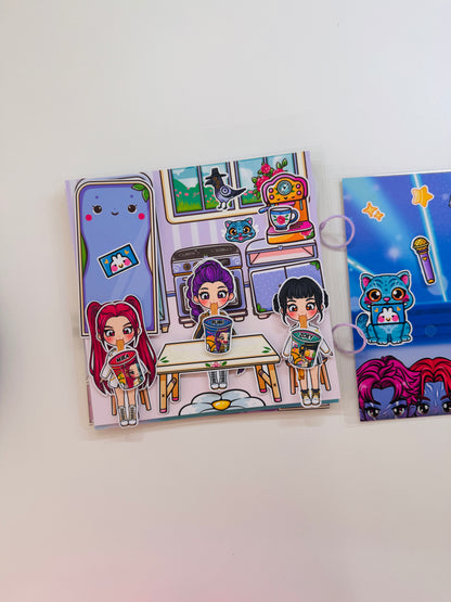 K-Pop Girls DIY Busy Book Kit | Create Your Own Interactive Doll House