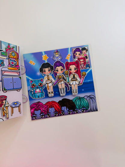 K-Pop Girls DIY Busy Book Kit | Create Your Own Interactive Doll House