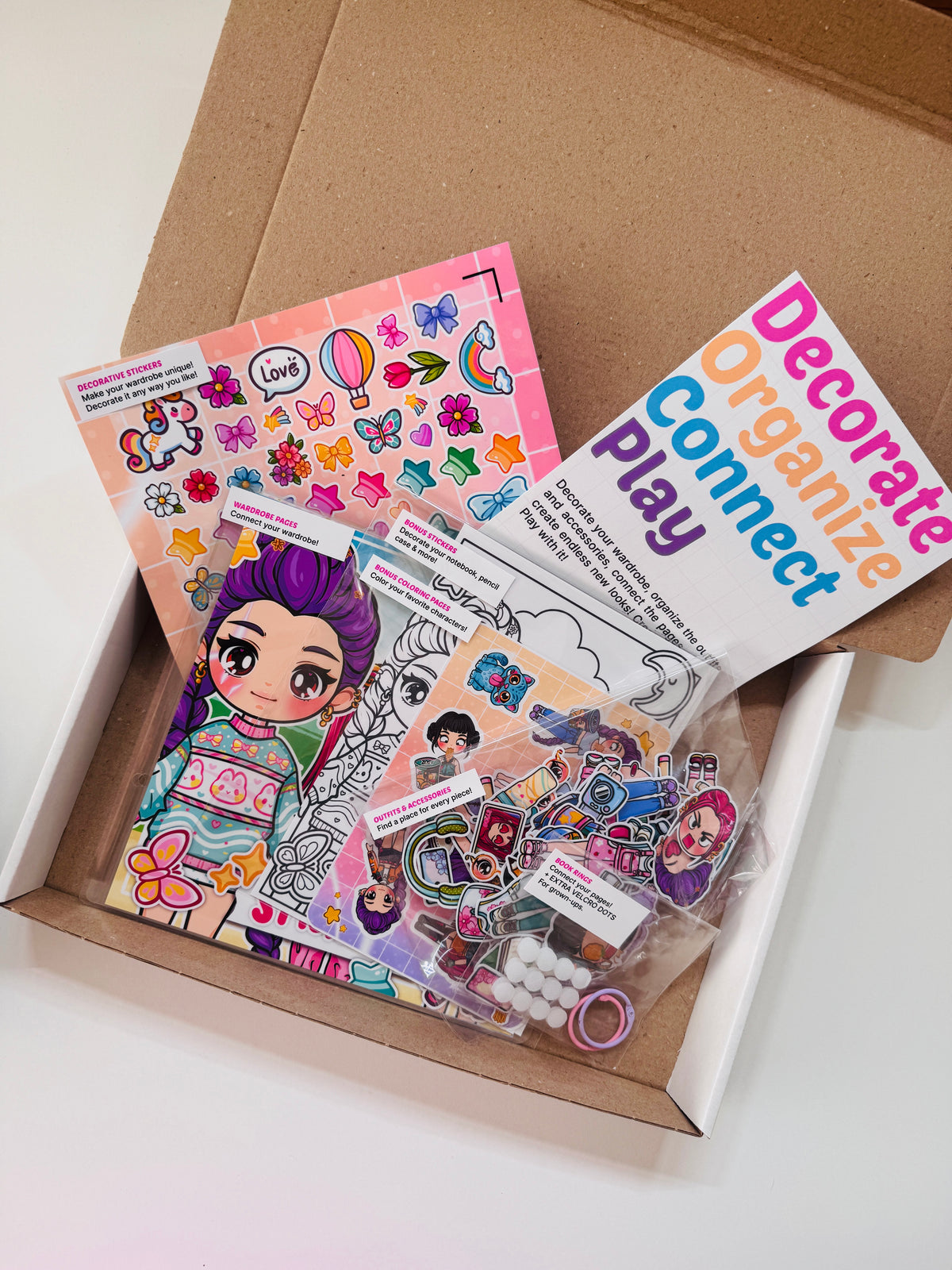 K-Pop Girls DIY Busy Book Kit | Create Your Own Doll House Play Book