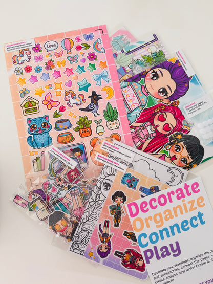 K-Pop Girls DIY Busy Book Kit | Create Your Own Doll House Play Book