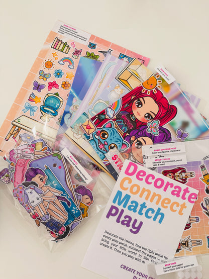 K-Pop Girls DIY Busy Book Kit | Create Your Own Interactive Doll House