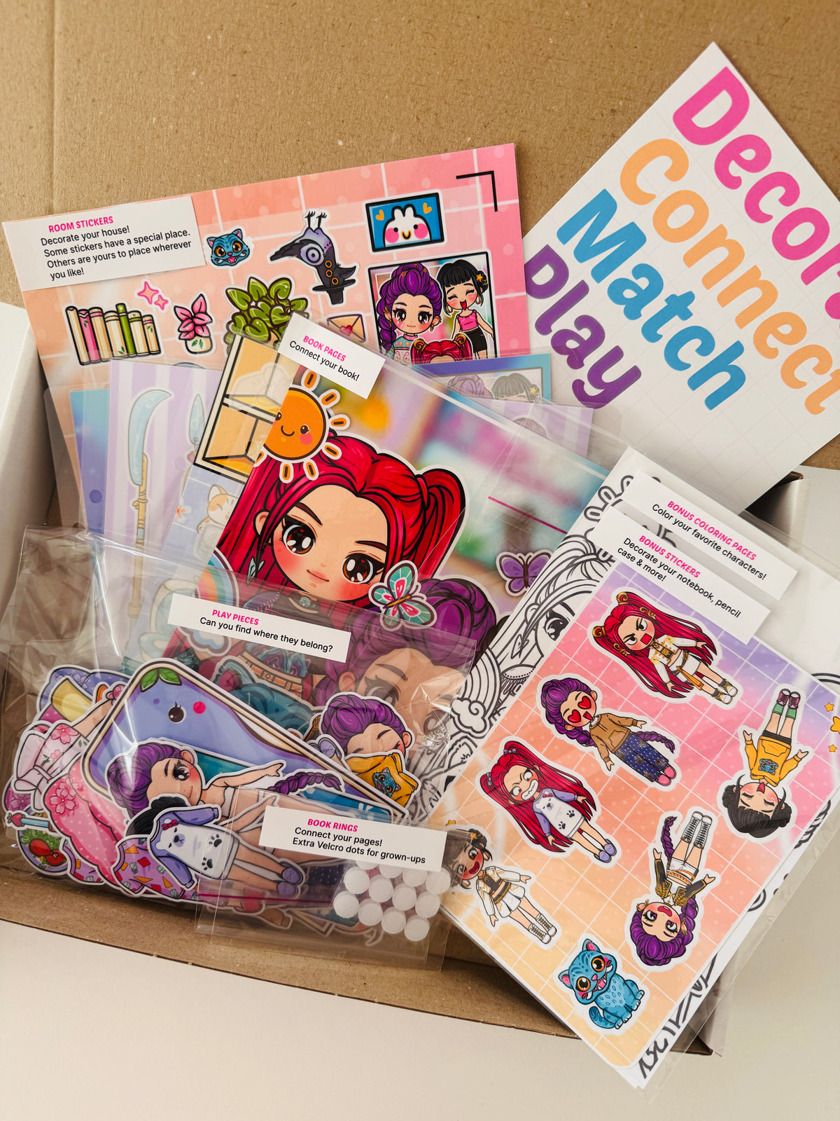 K-Pop Girls DIY Busy Book Kit | Create Your Own Interactive Doll House