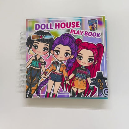 Girls Doll House Busy Book | Interactive Dress Up Play Book